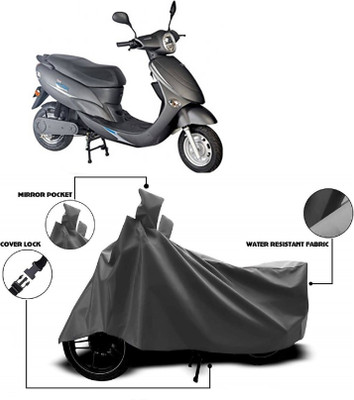 AutoKick Two Wheeler Cover for Avon(E Star, Grey)