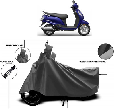 ANTOFY Two Wheeler Cover for Suzuki(New Access 125, Grey)