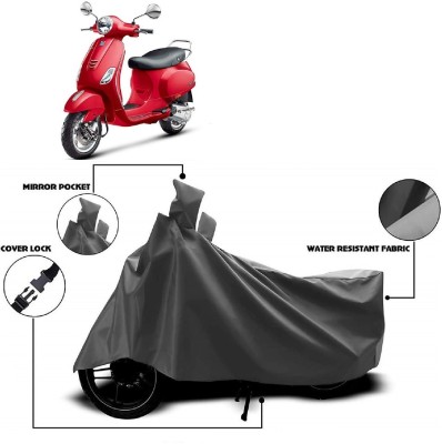 AutoKick Two Wheeler Cover for Vespa(VXL 125 BS6, Grey)