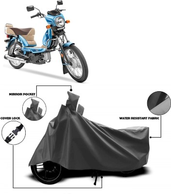 AutoKick Two Wheeler Cover for TVS(XL 100 Comfort, Grey)