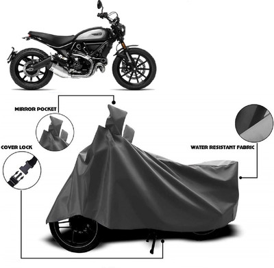 Autoprime Two Wheeler Cover for Ducati(Scrambler Icon, Grey)