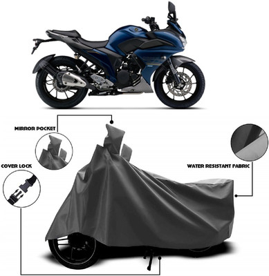 Autoprime Two Wheeler Cover for Yamaha(Fazer, Grey)