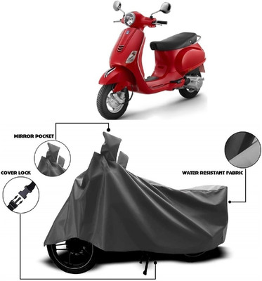 ANTOFY Two Wheeler Cover for Piaggio(Vespa LX, Grey)