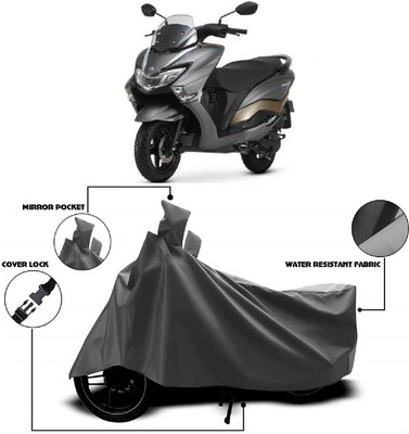 ANTOFY Two Wheeler Cover for Suzuki(Burgman Street 125, Grey)