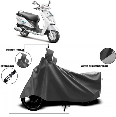 AutoFave Two Wheeler Cover for Hero(Duet VX 110CC, Grey)