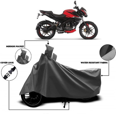 AutoFave Two Wheeler Cover for Bajaj(Pulsar NS 160, Grey)