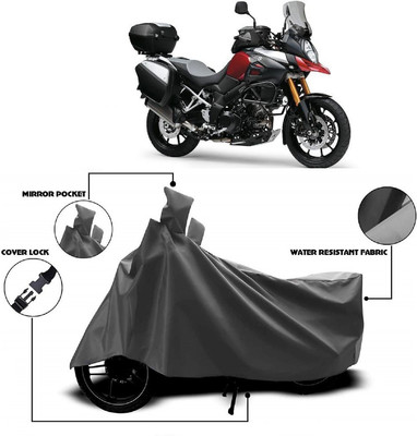 AutoFave Two Wheeler Cover for Suzuki(V-Strom 1000, Grey)