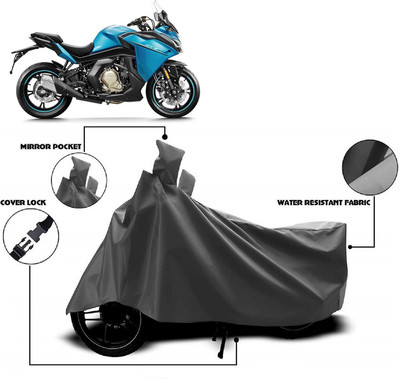 AutoKick Two Wheeler Cover for CFMoto(400GT, Grey)