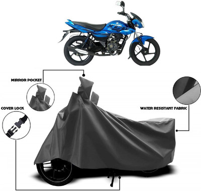 ANTOFY Two Wheeler Cover for Bajaj(XCD 125cc, Grey)
