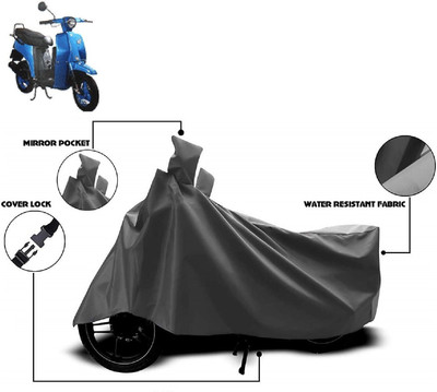 AutoKick Two Wheeler Cover for Bajaj(Sunny, Grey)