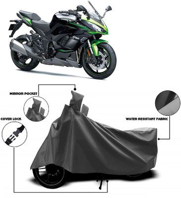 AutoFave Two Wheeler Cover for Kawasaki(Ninja 1000, Grey)