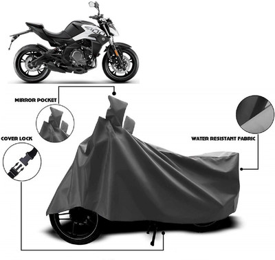 AutoKick Two Wheeler Cover for CFMoto(400NK BS6, Grey)