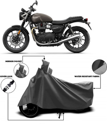 Autoprime Two Wheeler Cover for Triumph(Street Twin BS6, Grey)