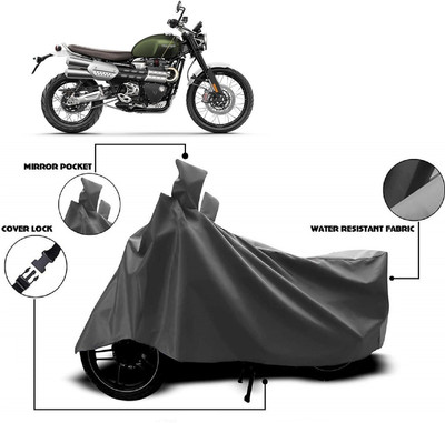 ANTOFY Two Wheeler Cover for Triumph(Scrambler, Grey)