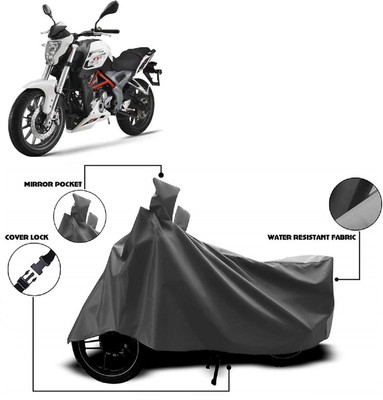 ANTOFY Two Wheeler Cover for DSK Benelli(TNT 25, Grey)
