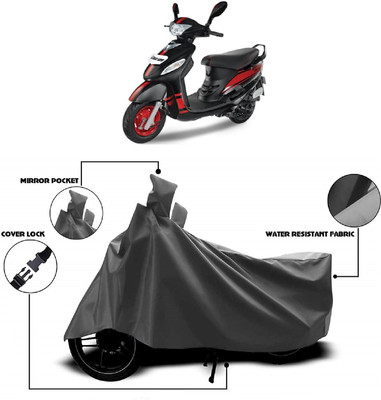 ANTOFY Two Wheeler Cover for Mahindra(Rodeo, Grey)