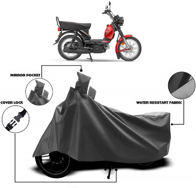 AutoFave Two Wheeler Cover for TVS(XL 100, Grey)