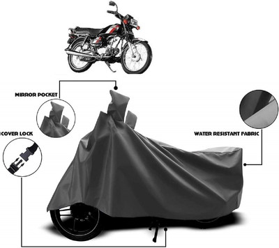 Autoprime Two Wheeler Cover for Hero(CD 100 SS, Grey)