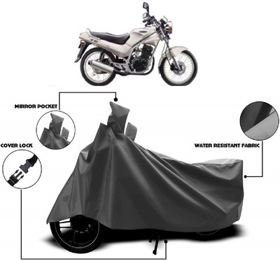 AutoFave Two Wheeler Cover for Kinetic(GF 170, Grey)