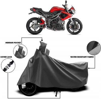 Autoprime Two Wheeler Cover for DSK Benelli(TNT R, Grey)