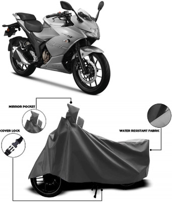 ANTOFY Two Wheeler Cover for Suzuki(Gixxer 250, Grey)
