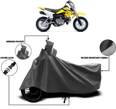 Autoprime Two Wheeler Cover for Suzuki(DR-Z50, Grey)