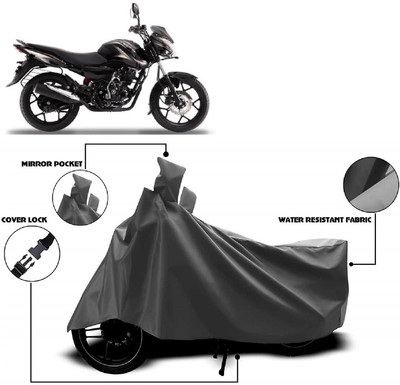 AutoFave Two Wheeler Cover for Bajaj(Discover 150 s, Grey)