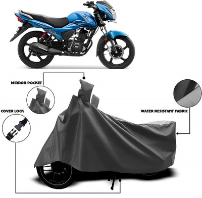Autoprime Two Wheeler Cover for TVS(Victor New, Grey)