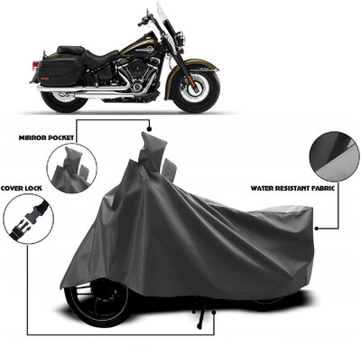 AutoKick Two Wheeler Cover for Harley Davidson(Heritage Softail Classic, Grey)