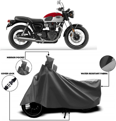ANTOFY Two Wheeler Cover for Triumph(Bonneville T100, Grey)