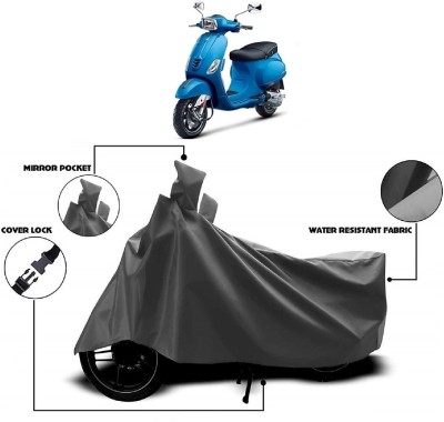 AutoKick Two Wheeler Cover for Vespa(Vespa SXL 125, Grey)