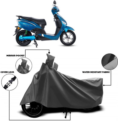 ANTOFY Two Wheeler Cover for Hero Electric(Electric Optima Plus, Grey)