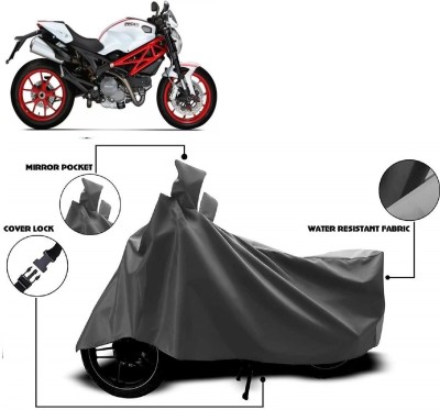 AutoFave Two Wheeler Cover for Ducati(Monster 796 S2R, Grey)