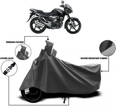 AutoKick Two Wheeler Cover for Suzuki(GS 150R, Grey)
