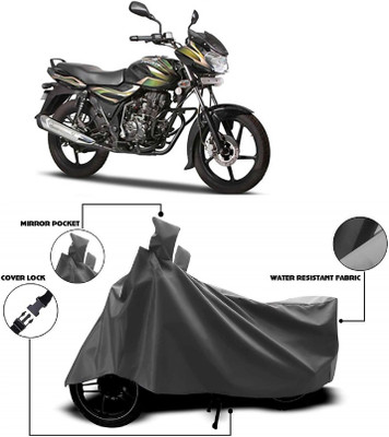Autoprime Two Wheeler Cover for Bajaj(Discover 100 DTS-i, Grey)
