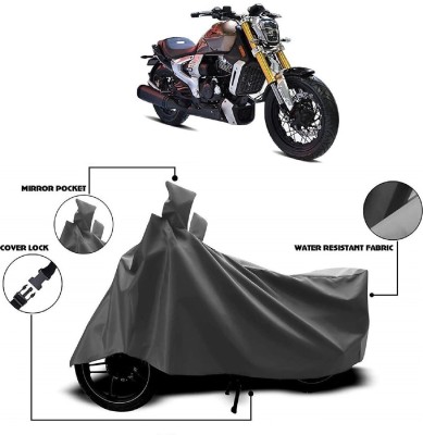 AutoKick Two Wheeler Cover for TVS(Zeppelin, Grey)