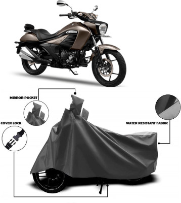 AutoFave Two Wheeler Cover for Suzuki(Intruder 250, Grey)