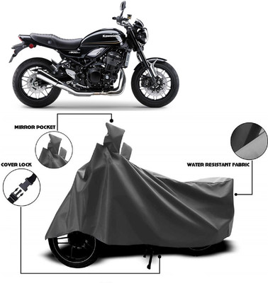 ANTOFY Two Wheeler Cover for Kawasaki(Z900RS BS6, Grey)