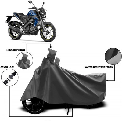 AutoFave Two Wheeler Cover for Yamaha(MT 15 New, Grey)
