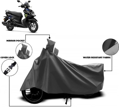 Autoprime Two Wheeler Cover for Yamaha(Ray Z BS6, Grey)