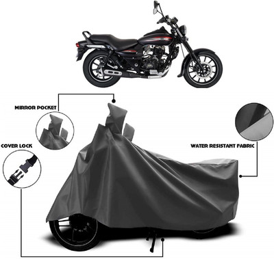 AutoKick Two Wheeler Cover for Bajaj(Avenger Street 220, Grey)