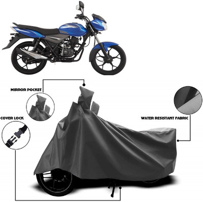 AutoFave Two Wheeler Cover for Bajaj(Discover 110, Grey)