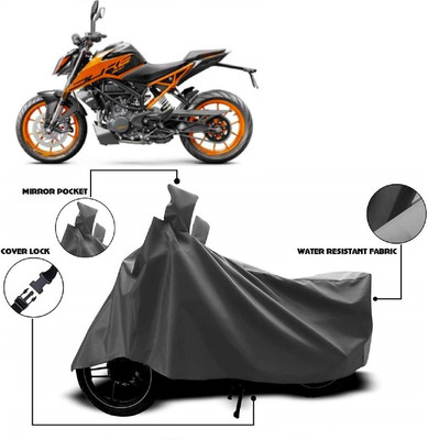 Autoprime Two Wheeler Cover for KTM(200 Duke BS6, Grey)