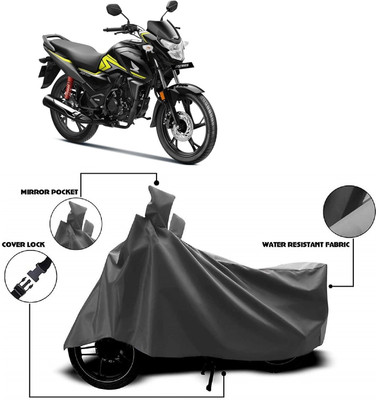 Autoprime Two Wheeler Cover for Honda(CB Shine SP, Grey)