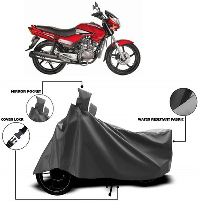 ANTOFY Two Wheeler Cover for Hero(Ambition, Grey)