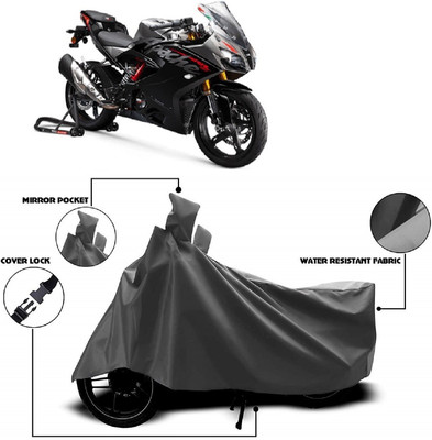 ANTOFY Two Wheeler Cover for TVS(Apache RR 310, Grey)