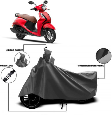 Autoprime Two Wheeler Cover for Yamaha(Fascino 125 BS6, Grey)