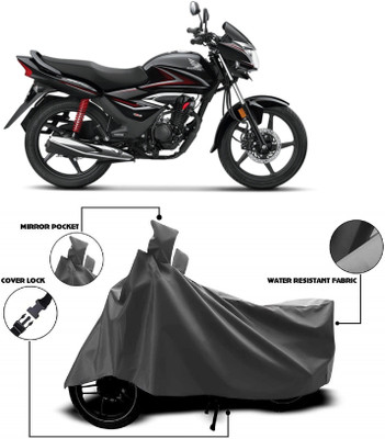 AutoFave Two Wheeler Cover for Honda(CB Shine, Grey)