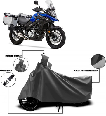 ANTOFY Two Wheeler Cover for Suzuki(V Strom 650, Grey)