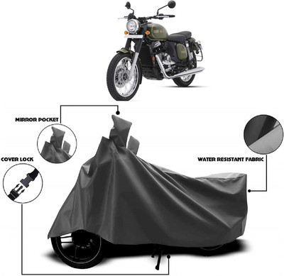 Autoprime Two Wheeler Cover for JAWA(Forty Two, Grey)